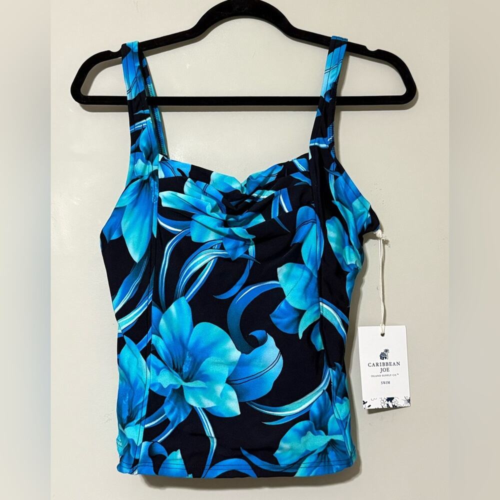Caribbean Joe Island Supply Co. women’s size 16 floral swim top tankini padded - Picture 12 of 12